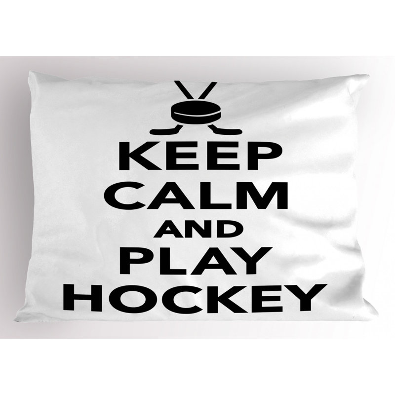 Hockey Polyester Sham Set, Twin