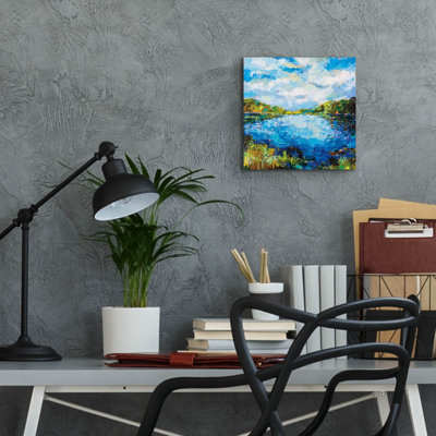 «Lakeside» par Jeanette Vertentes, art mural en verre acrylique