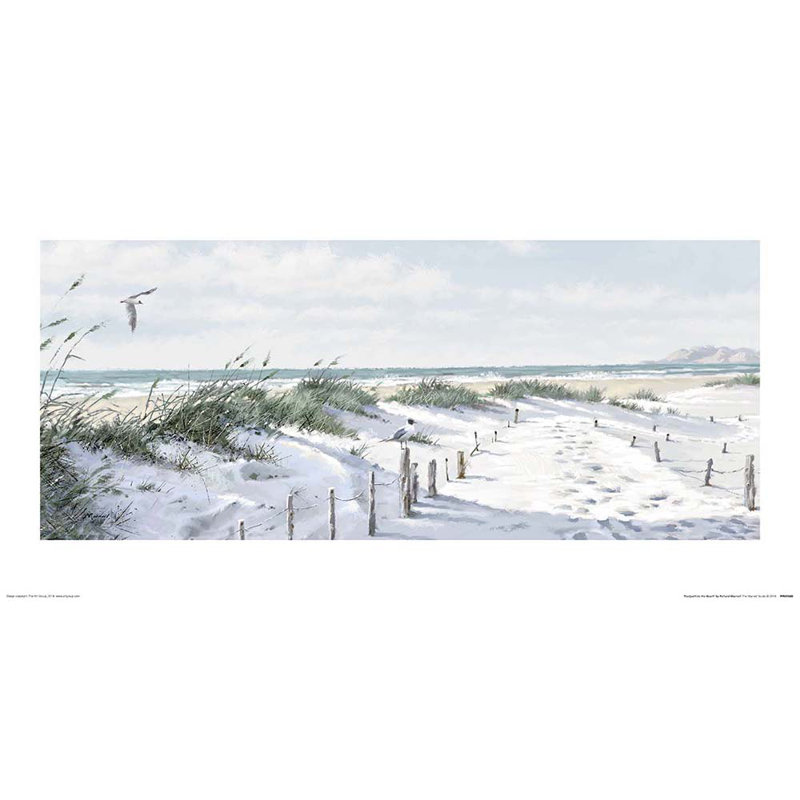 Footpath To The Beach by Richard Macneil - Print, 50cm H x 100cm W x 0.1cm D, Paper with Mount
