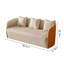 Ensemble de canapé orange moderne