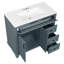 Meuble-lavabo 36 po avec lavabo, meuble-lavabo avec tiroir rabattable 36 po, 3 tiroirs, 2 portes à fermeture en douceur-612771680