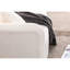 Blanc moderne pour appartement, esthétique à 3 places, confortable couché et assis, conception luxueuse de canapé-lit, diverses postures assises, boucle respirante