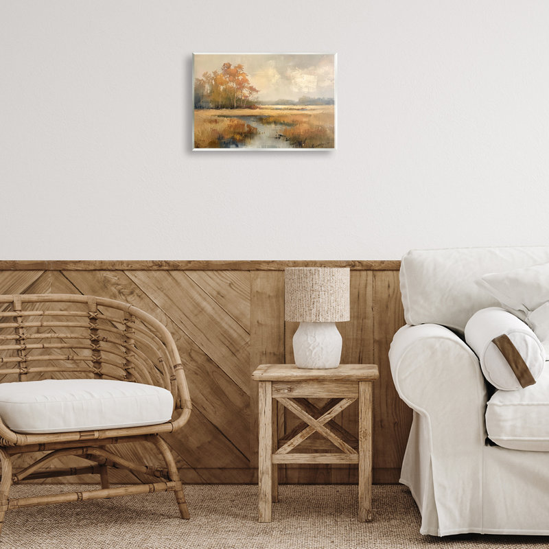 «Autumn Stream Landscape» par LSR Design Studio, H 10 po x l 15 po