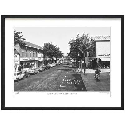 Solihull, High Street 1968 1 Piece Single Picture Frame Wall Art