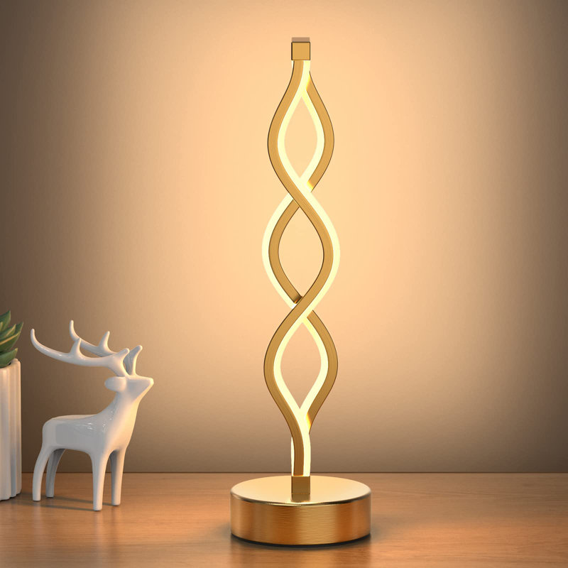 Lampe fantaisie en métal Nicolaus, Or