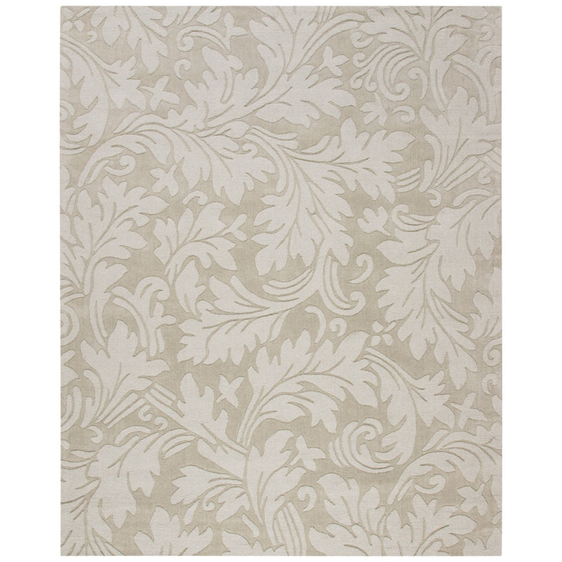 Montreal Hand Loomed Wool Floral Rug, Rectangle 8'3" x 11'
