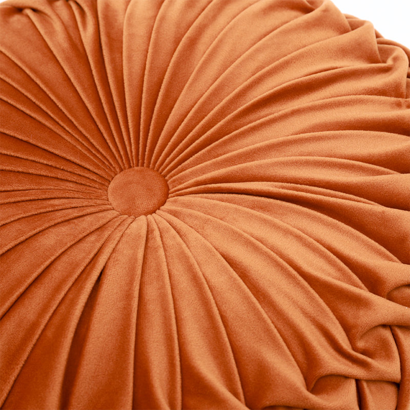 Drusilla Circular Throw Cushion, Orange, 45cm x 45cm