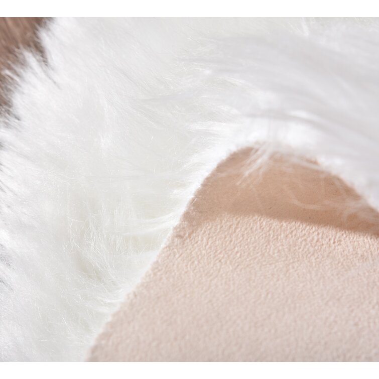 Shannon Fabrics Faux Fur Shag White Fabric by The Yard