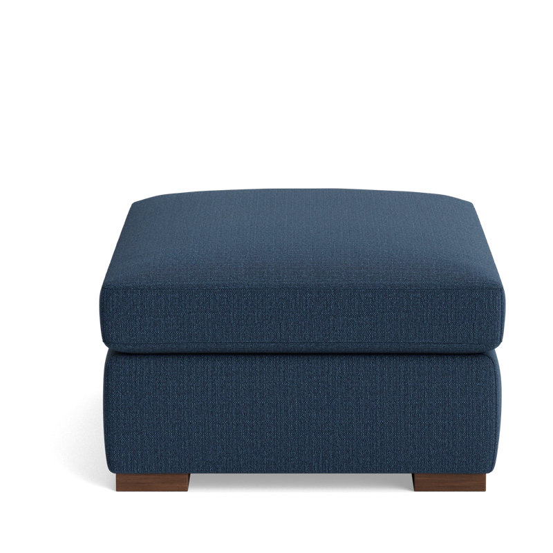 Lucca Ottoman, Performance Weave - Navy
