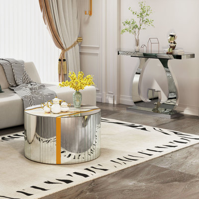 Table basse compacte en marbre