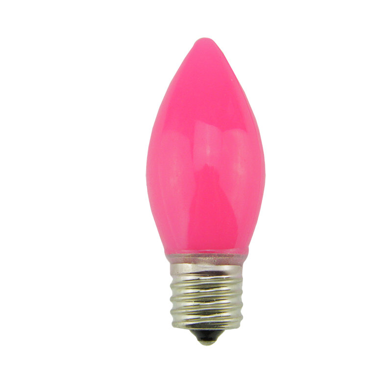 Ampoules de rechange opaques de Noël C9, Rose