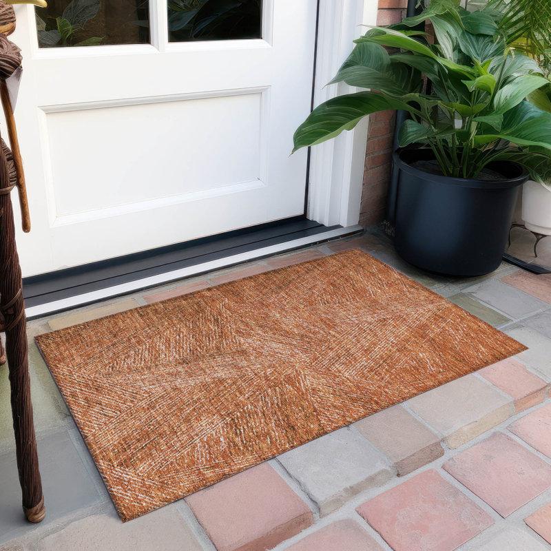 Tapis intérieur / extérieur gris Chayden 1 pi 8 po x 2 pi 6 po Chantille ACN991, Rectangle 1'8" x 2'6"