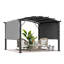 Pergola en aluminium avec auvent-96801092-96801093