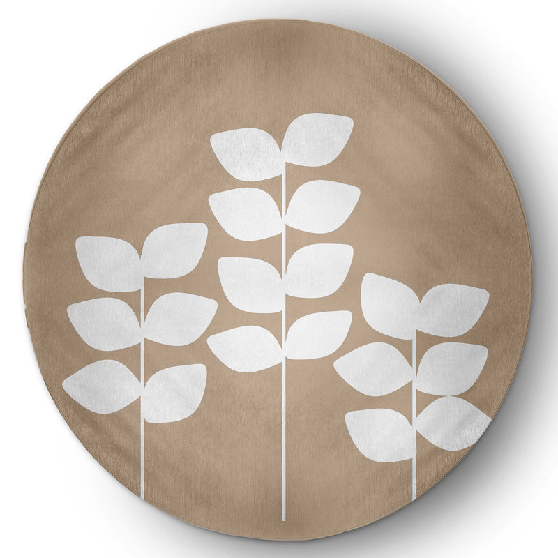 Chenille Indoor Rug, Round 5'