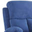 Fauteuil inclinable bleu avec porte-gobelet