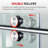 WOODBRIDGE Frameless Shower Doors 66-72" Width x 76"Height with 5/16"(8mm) Clear Tempered Glass-124456161