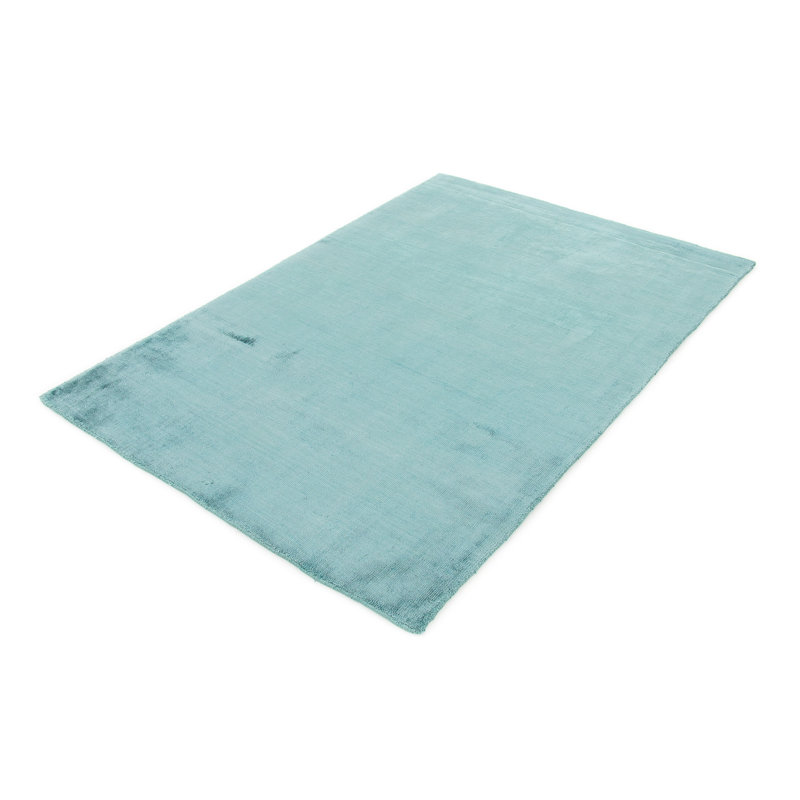 Visconti Solid Colour Viscose Hand Woven Area Rug, Rectangular 90 x 160cm