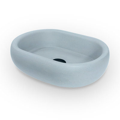 Newterra Handmade Oval Vessel Bathroom Sink