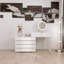 Commode de bureau 10 tiroirs sans poignée