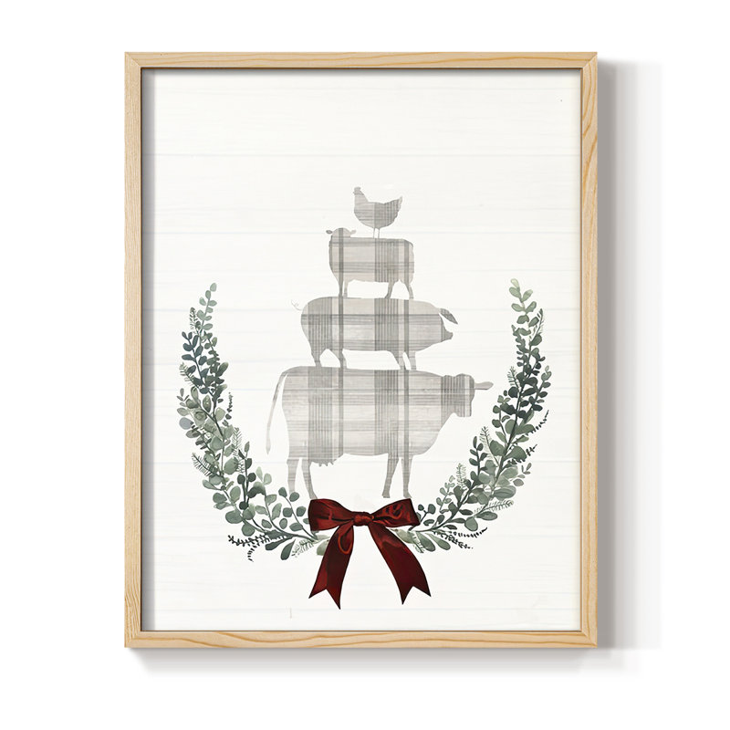 «Yuletide Animals I», Naturel, H 11 po x l 9 po