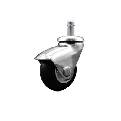 Chrome and Neoprene Rubber Caster