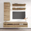 Meuble audio-vidéo en chêne flottant Fly 35 "H 35TV-609419033
