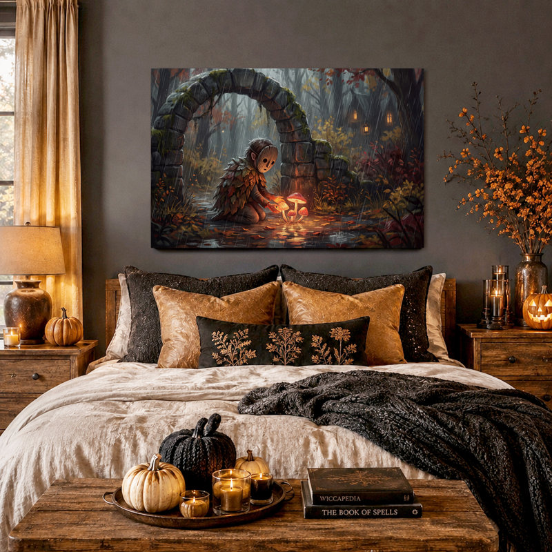 Impression sur toile, personnage fantastique, H 20 po x l 30 po