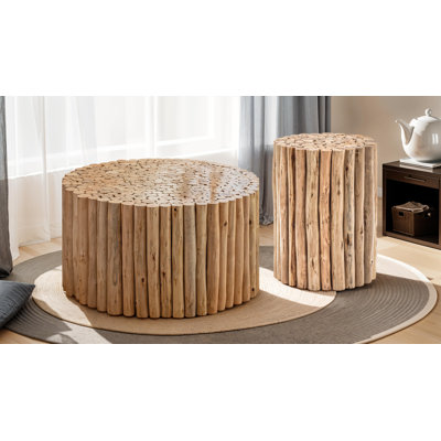Handley Solid Wood Living Room Table Set