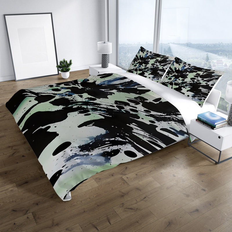 Polyester Abstract Duvet Cover, King Duvet Cover + 2 King Shams