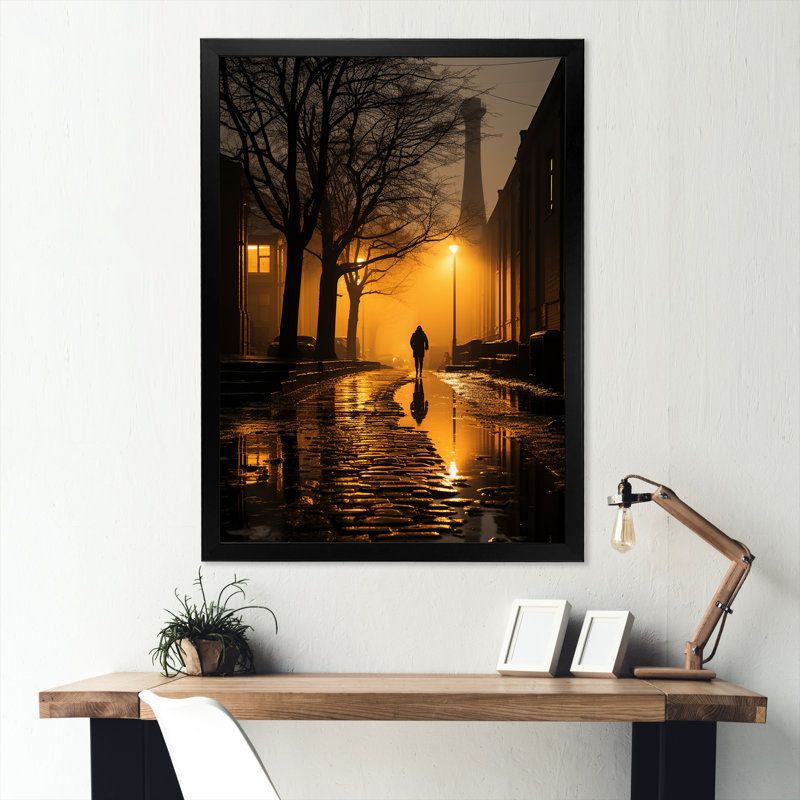 «Winter Winter Scenery Afterglow - Bâtiments et paysages urbains», reproductions d'art mural, H 44 po x l 34 po x P 1,5 po