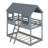 Bunk Bed With Roof, Window, Guardrail, Ladder-374626450