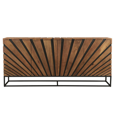 Aldonis 80" Wide Mango Solid Wood Sideboard