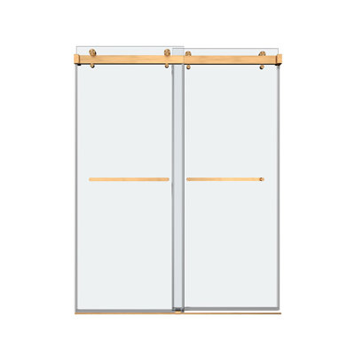 62" - 66" W x 76" H Double Sliding Frameless Shower Door