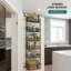 Support de rangement pour garde-manger au-dessus de la porte, support à épices en métal robuste à 6 niveaux, tablettes de rangement pour garde-manger et buanderie
