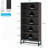 Glasford 70.9'' H X 31.5'' W Tall Bookcase, 5-Tier Storage and Display Shelf-1912399623-1914161978