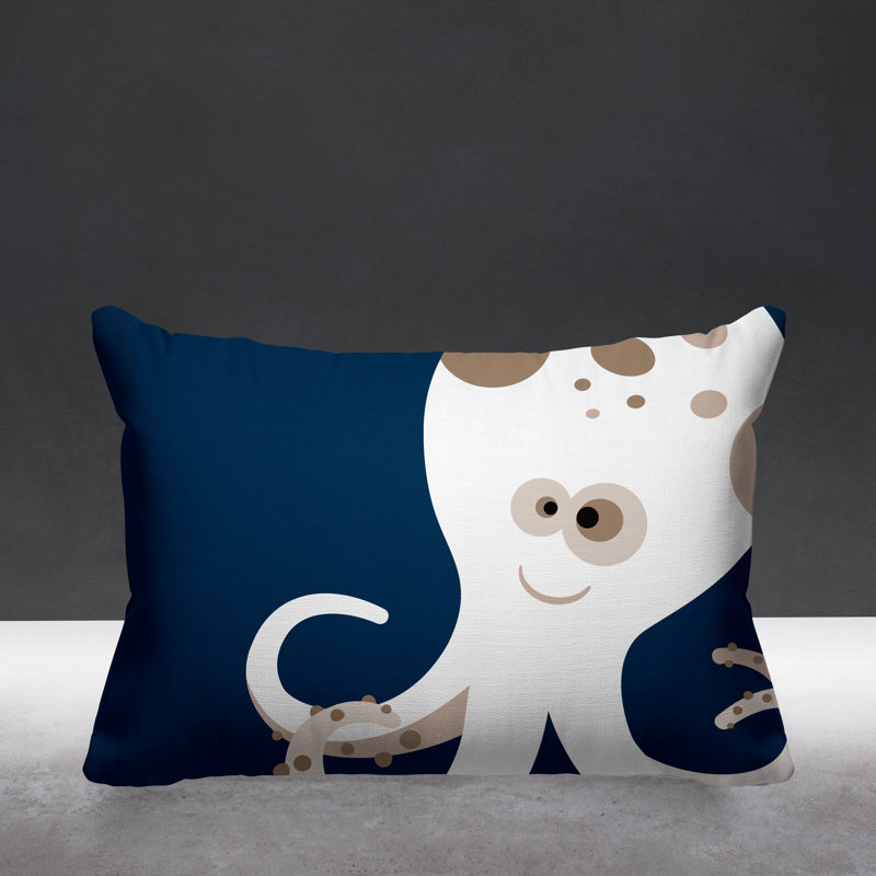Coussin décoratif Octavious, Bleu marine