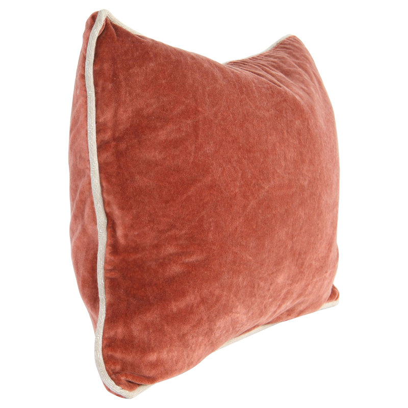 Harriet Pillow Cover & Insert, Rectangle 12"H x 16"W, Terra Cotta