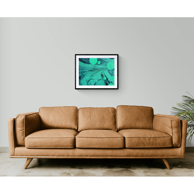 Neon Bubbles #2 Print by Will Birdwell, Black Framed Paper, 25.25" H x 31.25" W