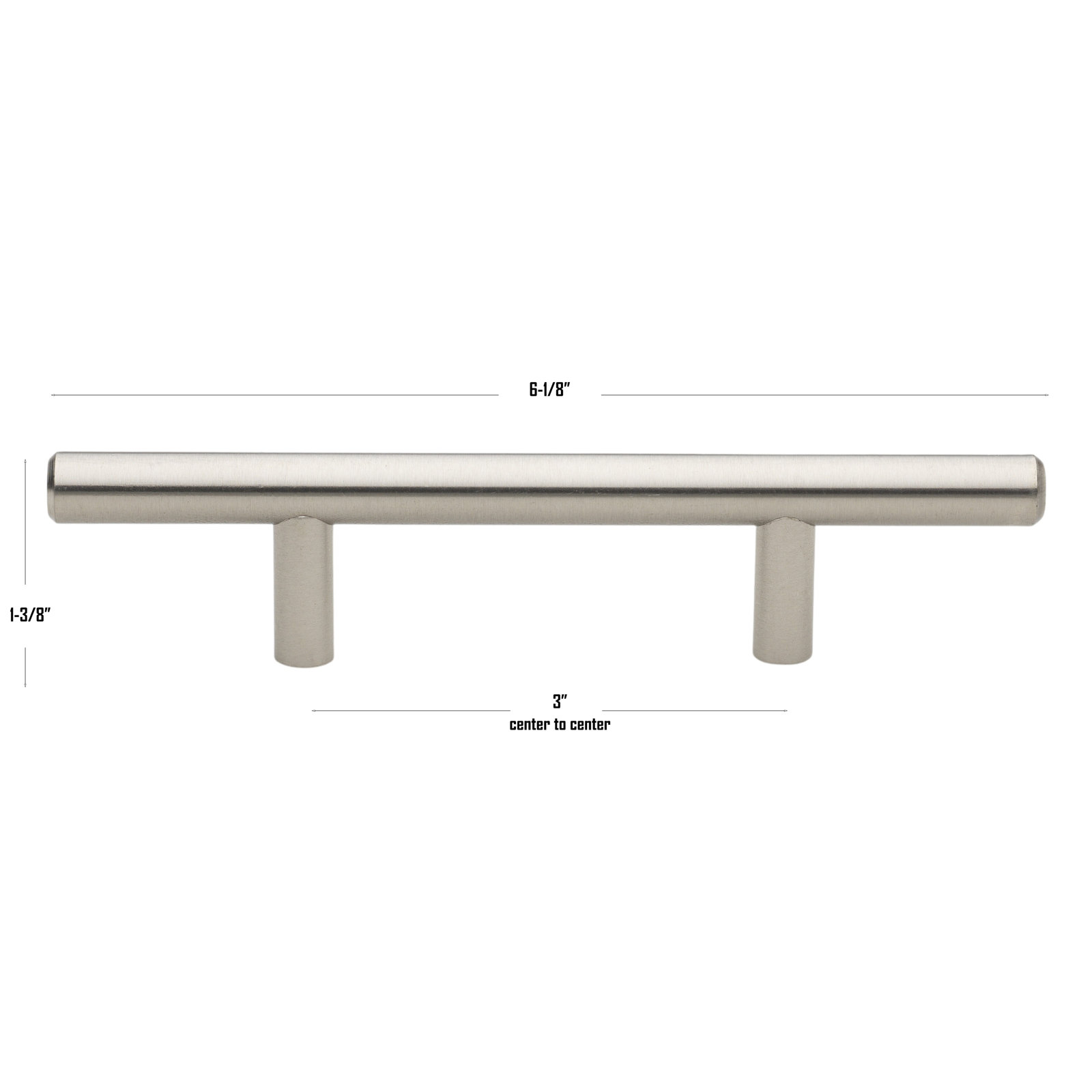 Roman Bar Pull, Stainless Steel, 3"