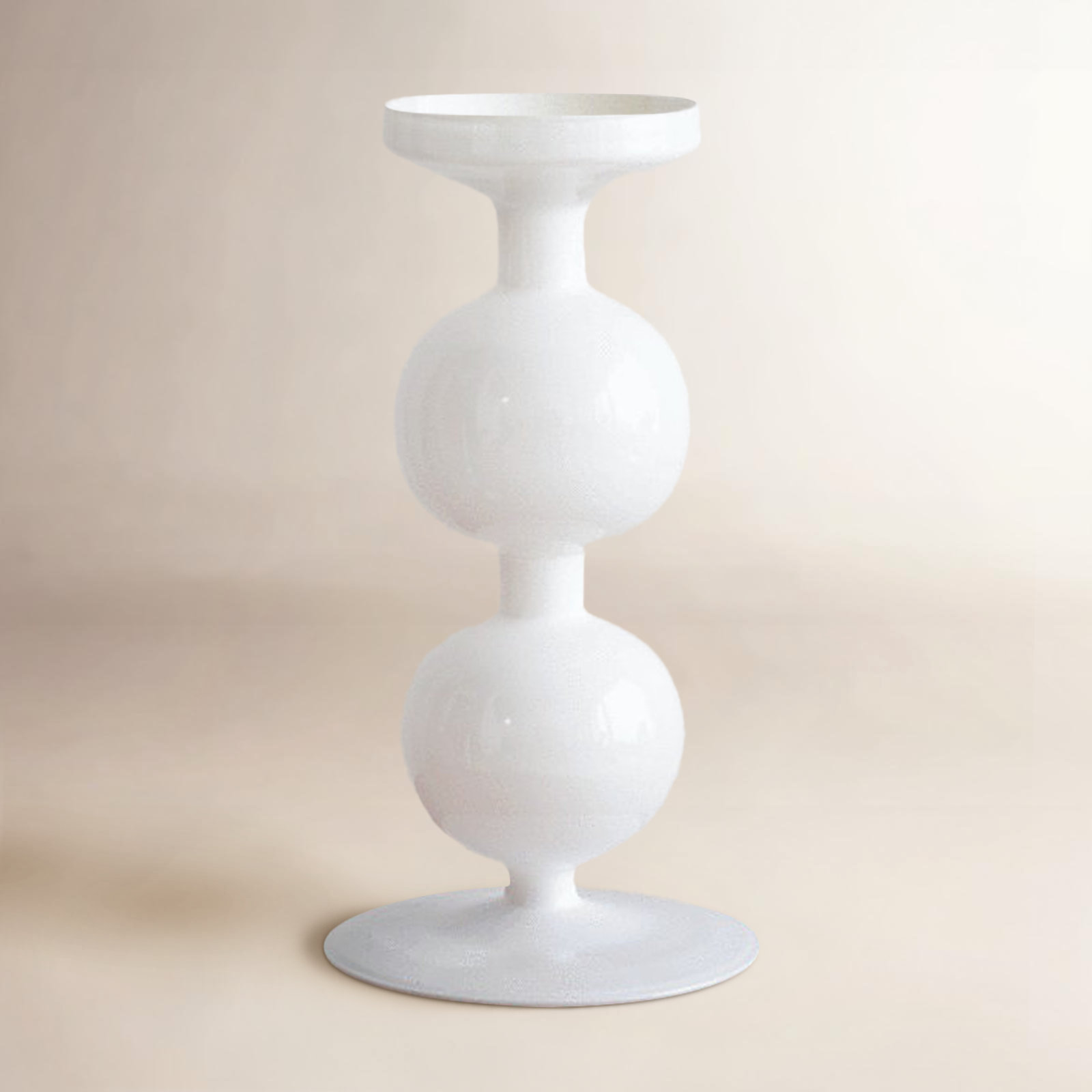 Recycled Glass Candlestick Holder