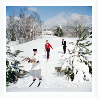 " Skiing Waiters " by Slim Aarons