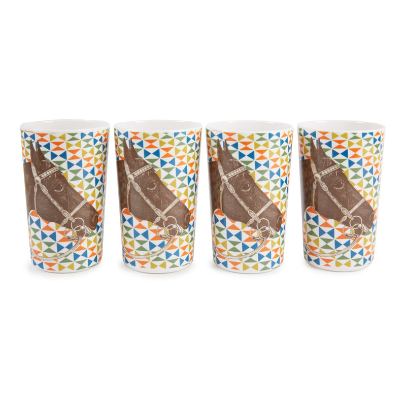 Equus 8oz. Handmade Melamine Drinking Glass Set