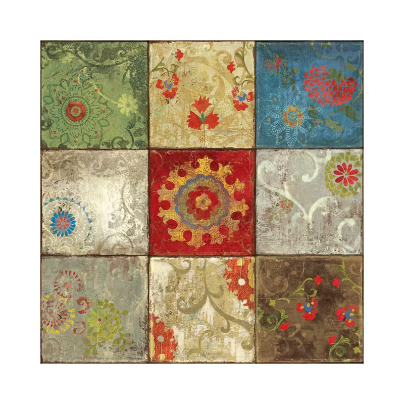 Suzani II by Allison Pearce - Wrapped Canvas Print, 93.98 cm H x 93.98 cm W x 3.175 cm D