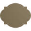 Médaillon de plafond Endurathane Trinity, DO 22 po x P 1 3/4 po (convient aux auvents jusqu'à 3 po), finition craquelée en nuage peinte à la main-28579501
