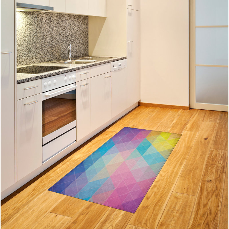 Indie High Density Long Fiber Poly Threads Decorative Area Rug Carpet, Rectangle 4' x 5'8"
