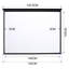 Inbox Zero Outdoor Manual Projector Screen Projector Screen-396731586