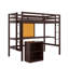 Lit mezzanine avec bureau, lit mezzanine avec armoire à tiroirs à 2 niveaux et tableau d'écriture, 2 échelles intégrées-1001483213-1001483208