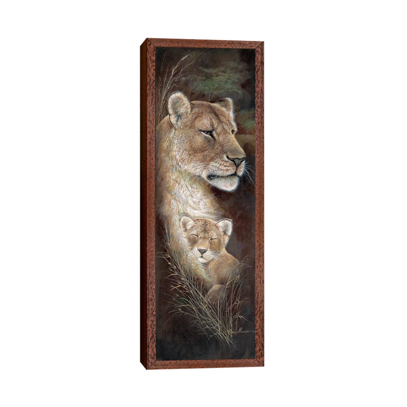 Proud Mother 1 Piece Panoramic Wall Art on Canvas, 30.48 cm H x 91.44 cm W, Classic Wood Floater Framed