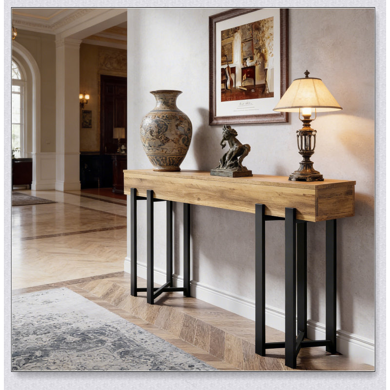 Tablette de présentation de bureau, console de style moderne, longue table de canapé