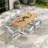 Aeris 9-Piece Outdoor Patio Aluminum Dining Set-106437749